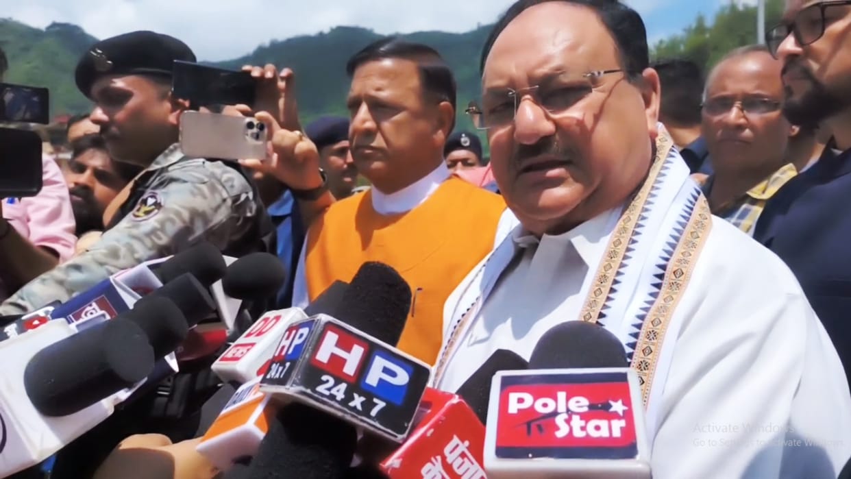 bjp rashtriya adhyaksh jp nadda directions to restore soon mandi kullu national highway