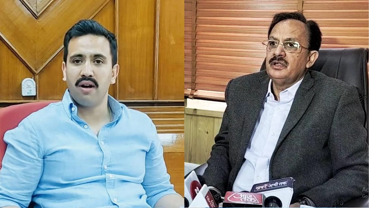 Public Works Minister Vikramaditya Singh and Industries Minister Harshwardhan Chauhan Statement