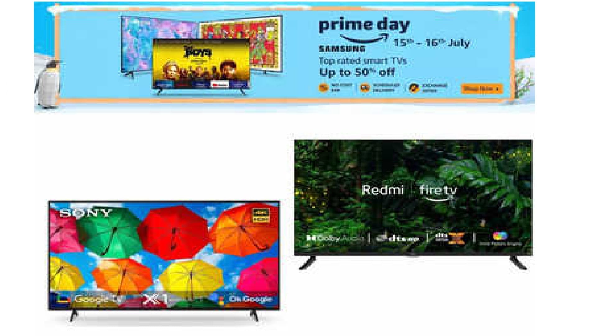Amazon Prime Day Sale 2023 Top Deals On Smart TV get upto 60 percent Discounts