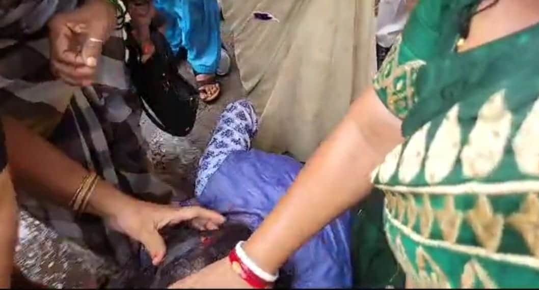 MP News: Congressmen set out to lay siege to CM's residence, police stopped, female worker's head exploded, di