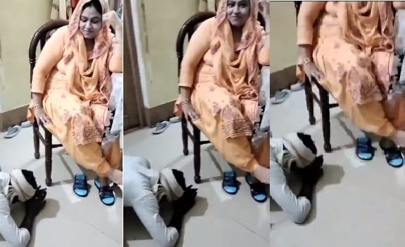 Falling at the feet of the Municipal President, the young man is apologizing, said Viral video is part of the