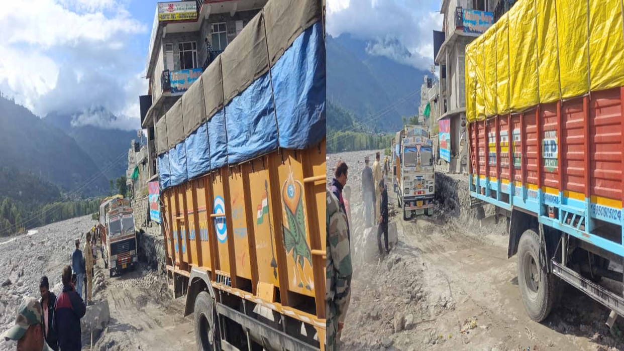Manali-Leh road restored after six days, trucks stranded in Solanganala evacuated