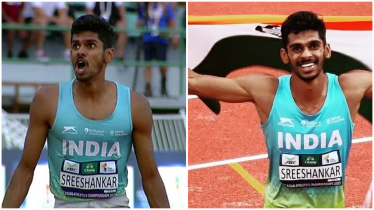 Murali Sreeshankar won silver in Asian Athletics Championship in long jump got ticket for Paris Olympics