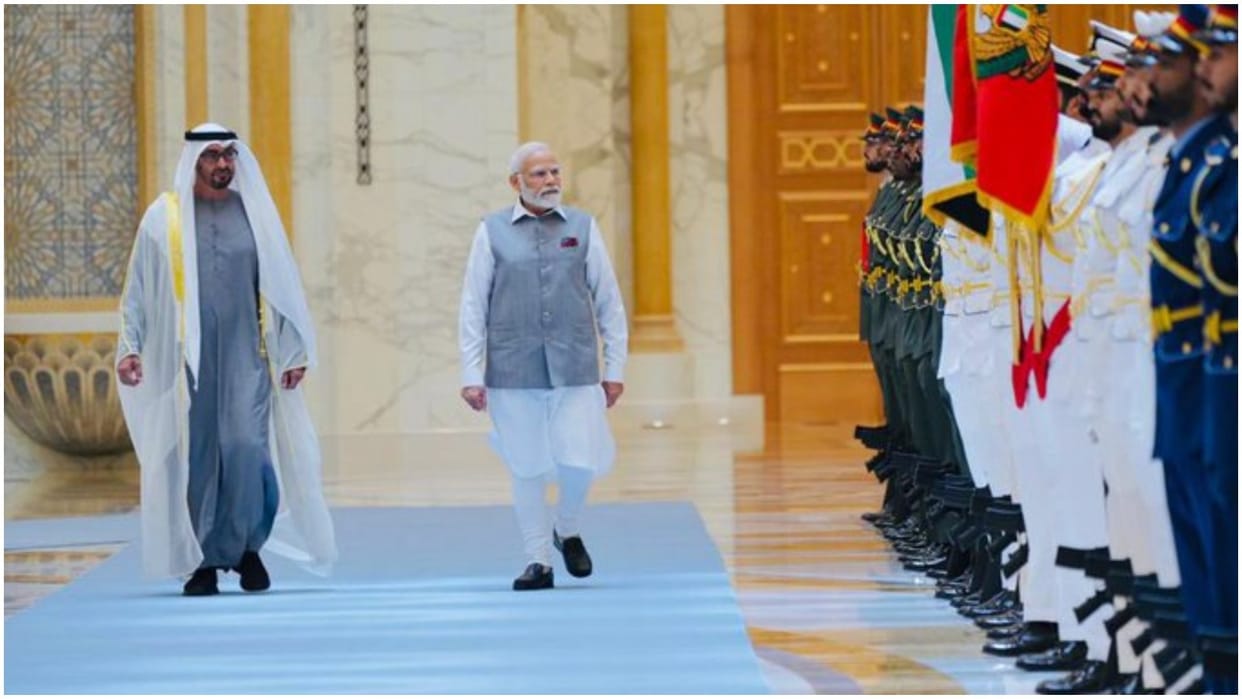 Prime Minister Narendra Modi holds talks with UAE President Sheikh Mohamed bin Zayed in Abu Dhabi