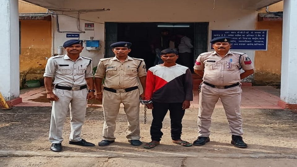 sexual harassment with girl who came grandmother house in Korba