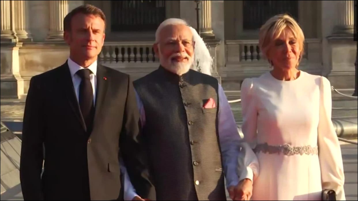 Indian Defence forces participated in Bastille Day PM Modi joined as Chief guest