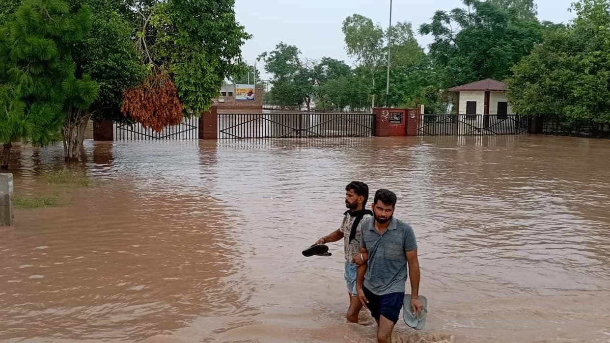 Punjab Flood: 19 villages lost road connectivity in Sangrur