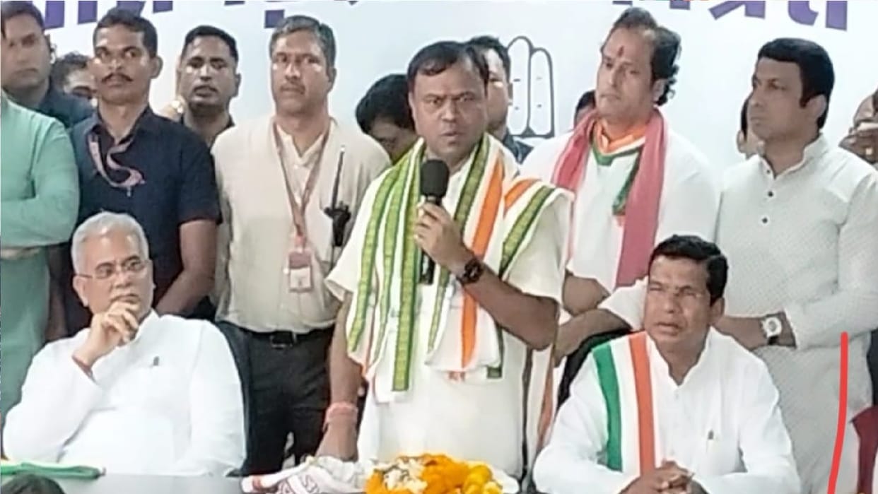 CG PCC Chief Deepak Baij took charge: Said- Elections will be fought on Bhupesh baghel face