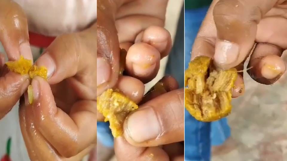 Worms found in mid day meal prepared in primary school in Agra