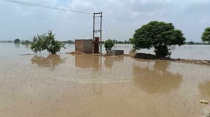Haryana Flood: सिरसा के मीरपुर में टूटा घग्गर नदी का तटबंध, आठ गांवों के करीब पहुंचा बाढ़ का पानी Embankment of Ghaggar river broken at Mirpur of Sirsa