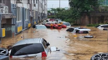 South Korea Heavy rain flood leaves several dead world news in hindi