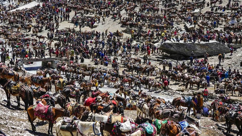 Amarnath Yatra 2023 2 Lakh Devotees Visited Baba Amarnath In 15 Days, See Photos