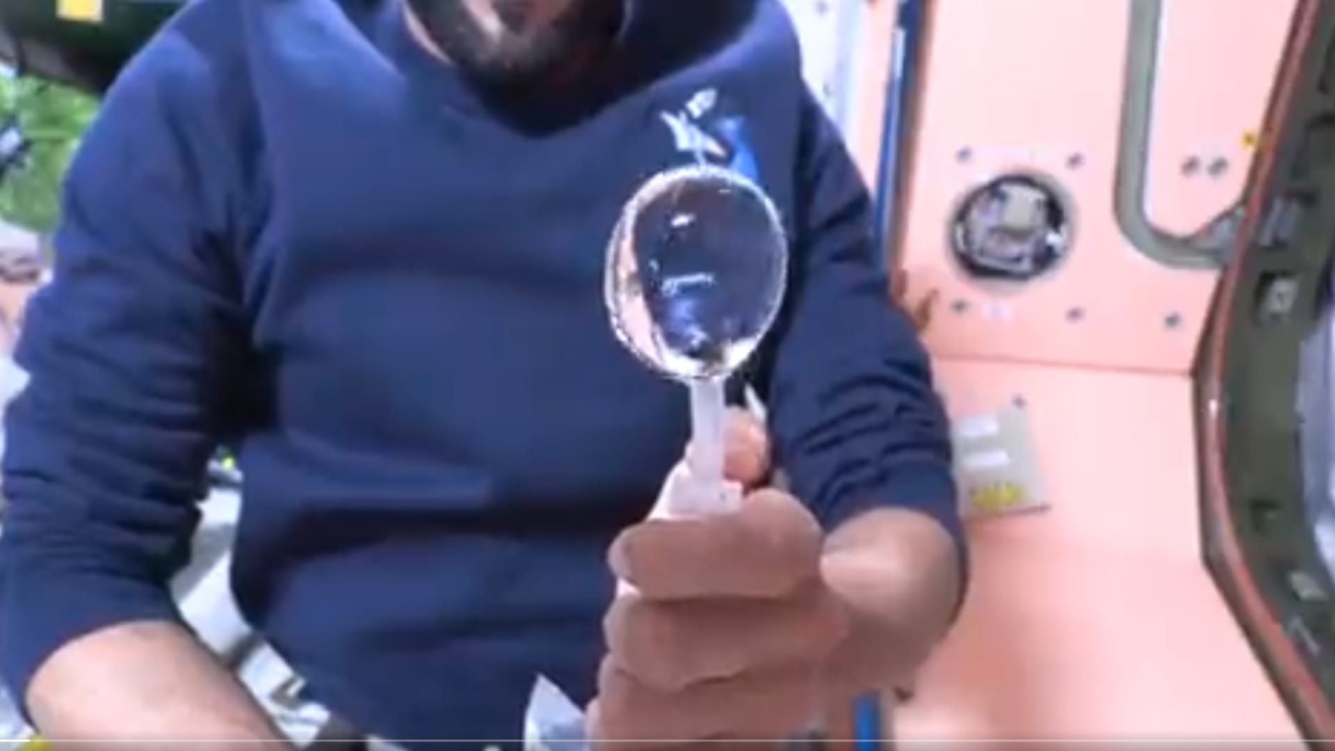 international space station uae astronaut sultan al neyadi cut his hair with vacuum trimmer nasa watch video