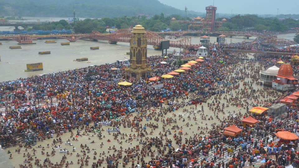Kanwar Yatra 2023 broke record More than four crore kawariya take jal from Haridwar see photos