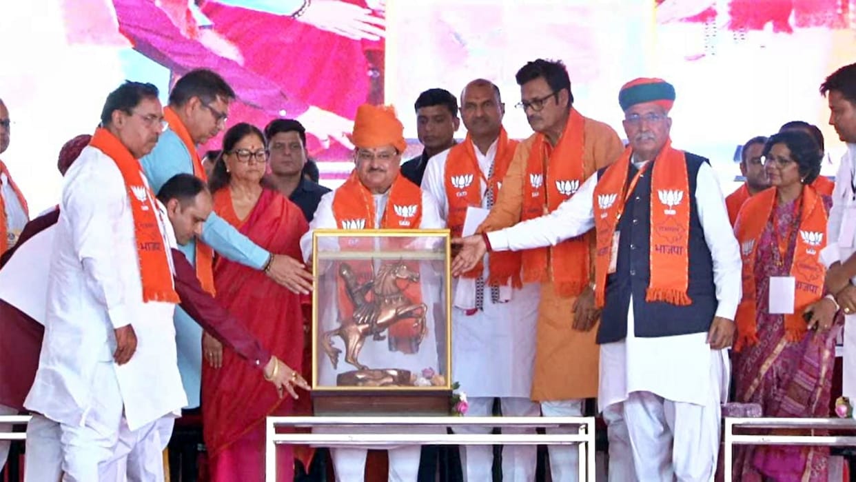 Jaipur JP Nadda started 'Nahin Sahega Rajasthan' campaign