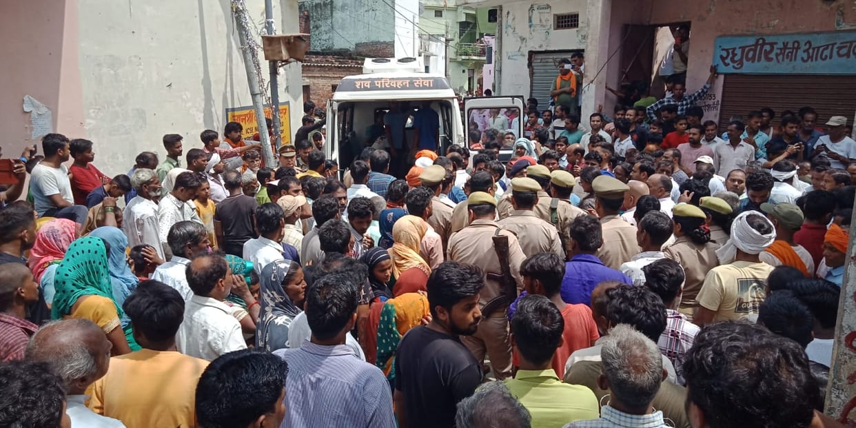 Kanwar accident: six dead bodies arrived in Rali Chauhan, chaos, relatives were crying