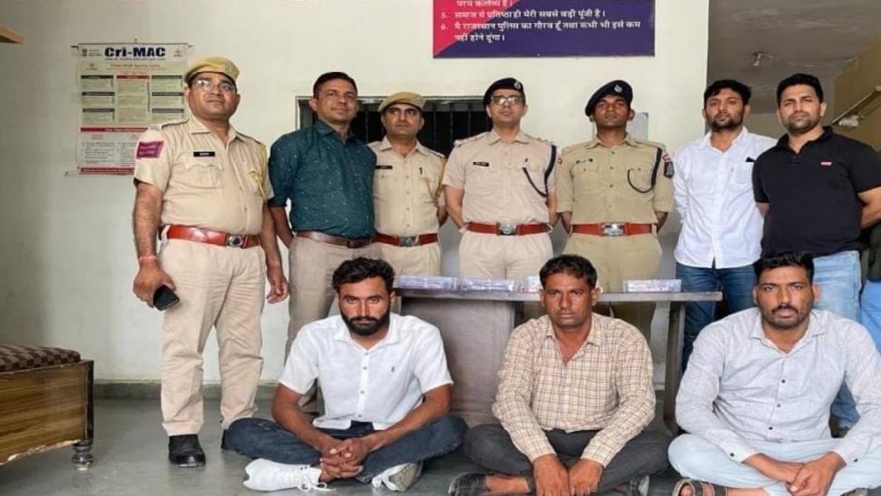 Three people arrested with ten pistols and cartridges in Ajmer