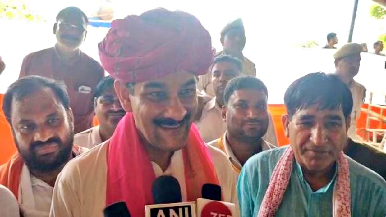 Bhanwar Jitendra Singh in Alwar said BJP does the work of dividing God