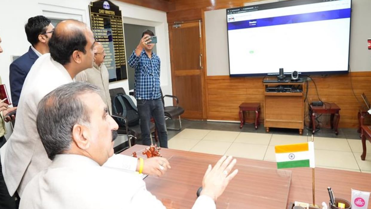 CM Sukhvinder Singh Sukhu launches website of Aapda Rahat Kosh 2023