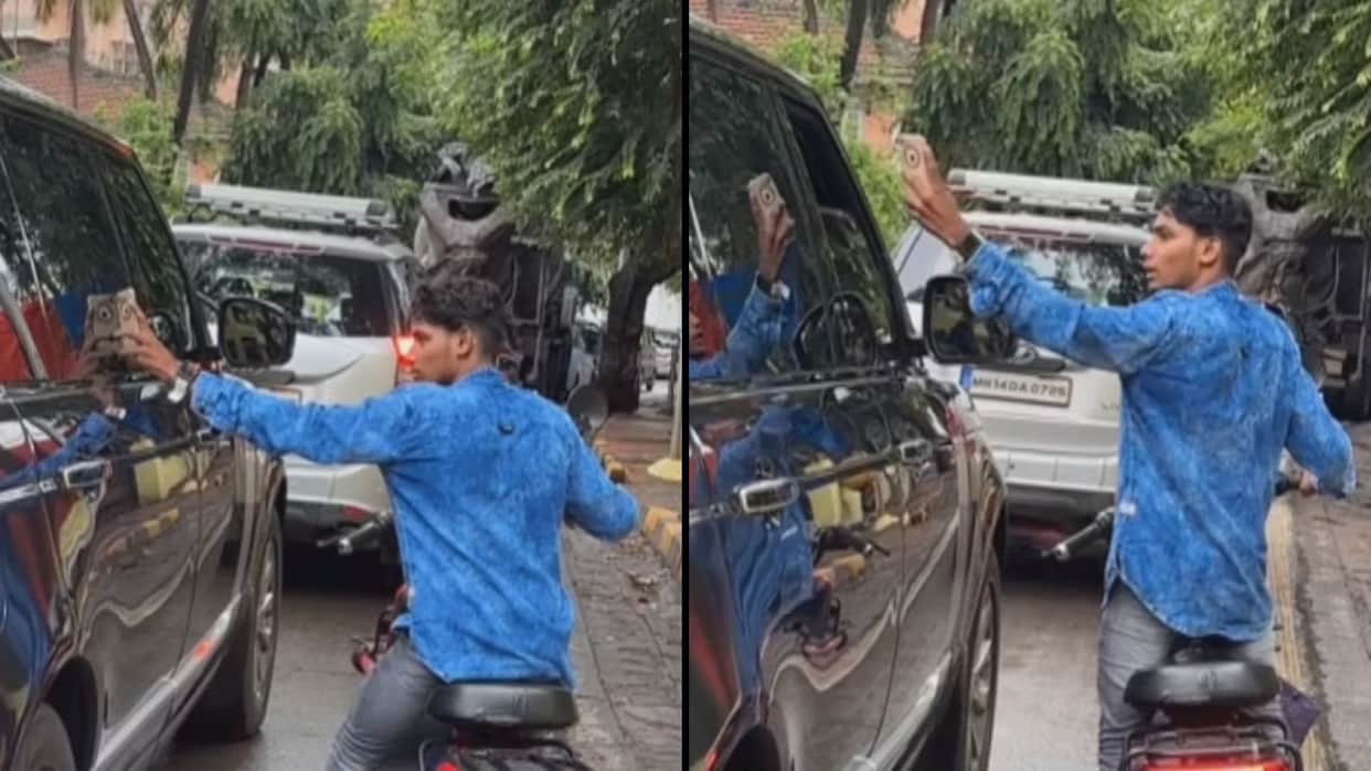Ranbir Kapoor Man Follows Animal actor  Car Forcefully Clicks his Photos Shocking Video gets Viral On Internet