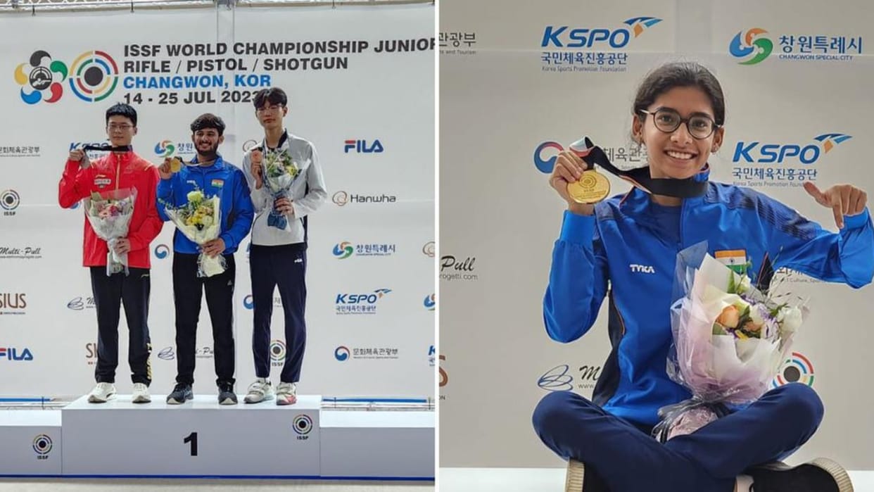 Shooting: Shubham and Sanyam made a golden start in junior world shooting, finished first