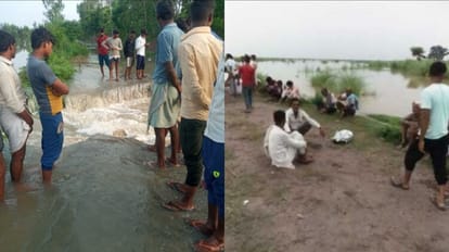 Many villages affected due to flood in Ganga in Badaun