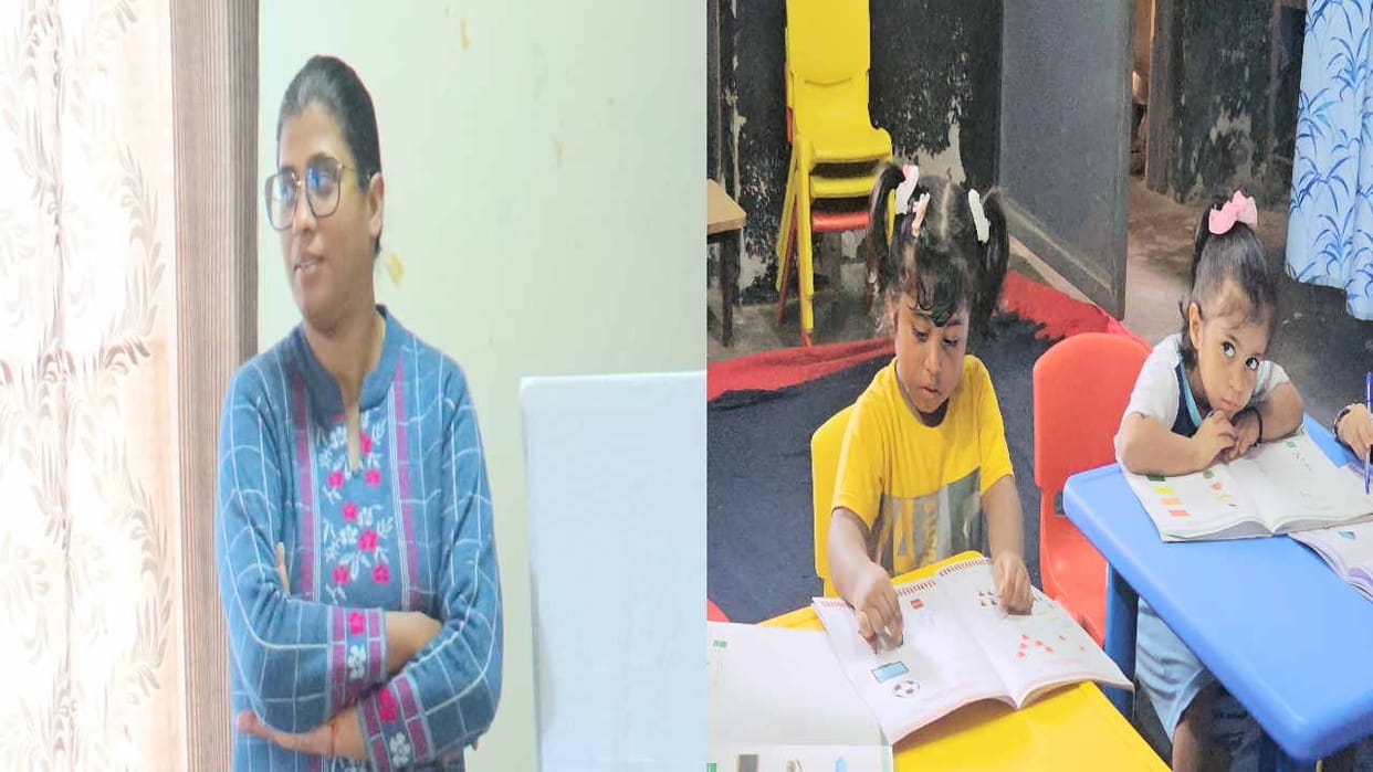 ADC Patel Nidhi of Bilaspur put twin daughters in Anganwadi center