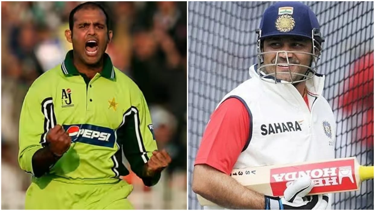 Former Pakistan Pacer Rana Naved-ul-Hasan Sensational Claim said, "Virender Sehwag Was The Easiest To Dismiss"