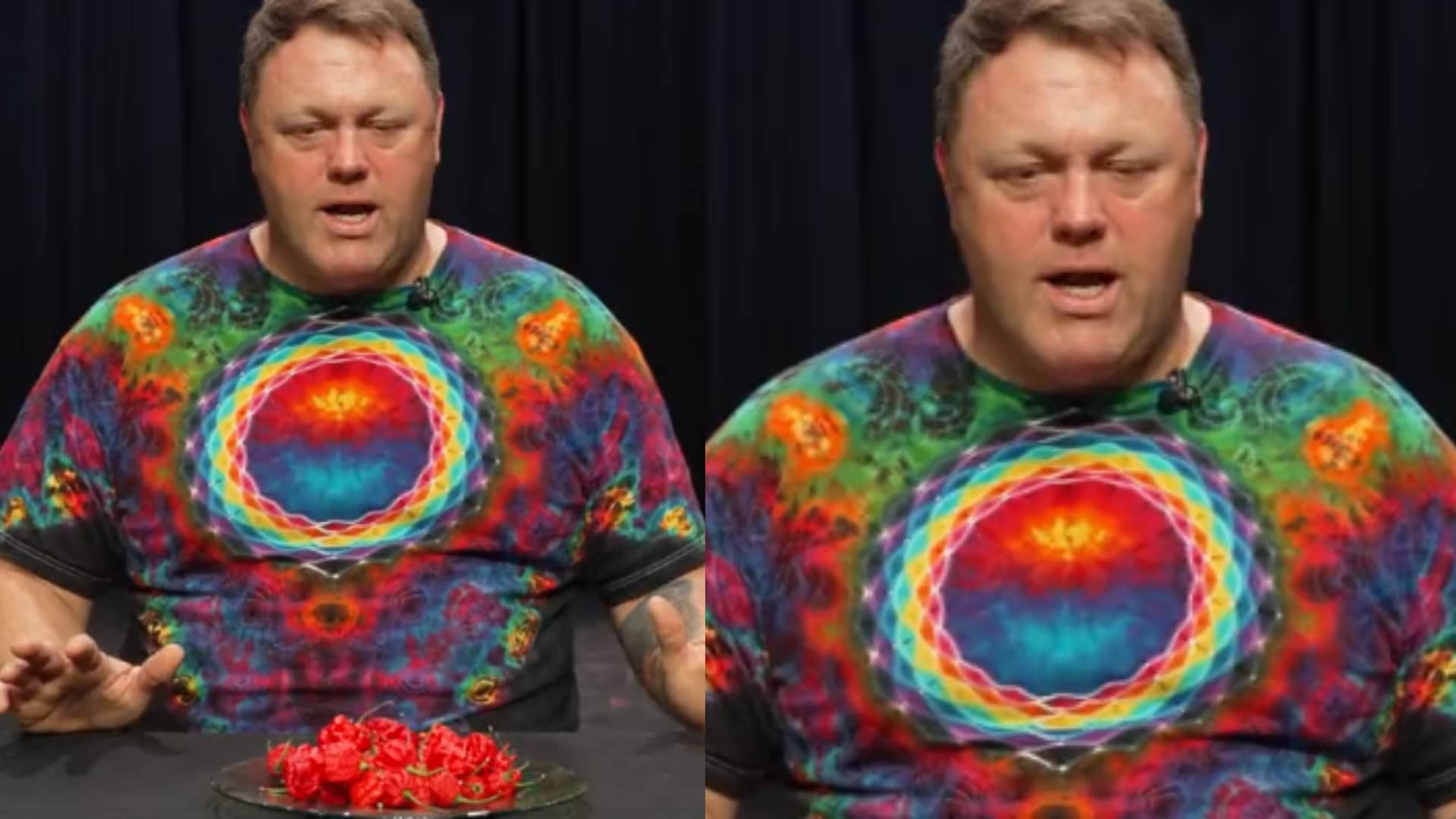 Gregory Foster Eats 10 Carolina Reaper Worlds Hottest Peppers In 33 Seconds To Break Guinness Record