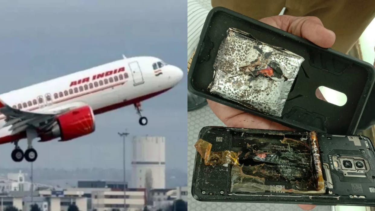 Passenger's phone explodes in Udaipur-Delhi Air India flight