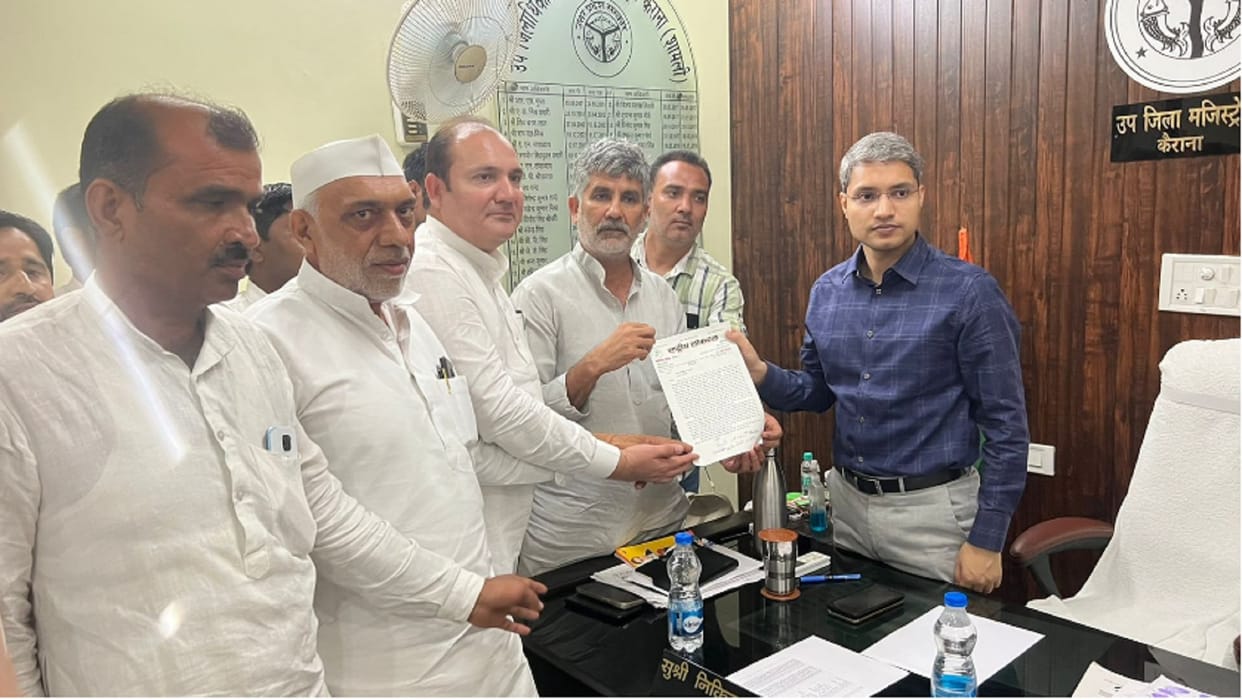 Shamli: RLD delegation met DM, demanded compensation to affected farmers, minister visited flood affected area