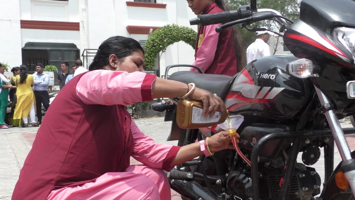 Bridgestone India Trains over 200 women as mechanics and commercial drivers women mechanics serving in Indore