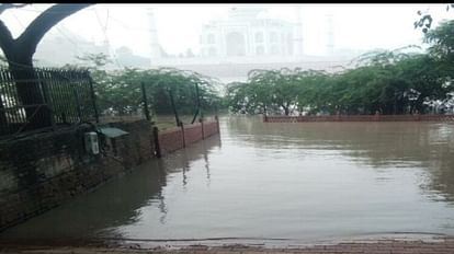 Taj Mahal closed due to flood what is truth of rumor of water filling in Taj