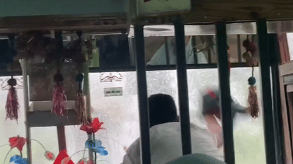 Roadways buses running without wipers amid rain in bareilly