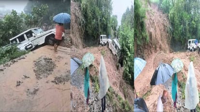 Heavy rains flooded the drain, vehicles parked on the roadside in Mashu village sept away, debris entered the