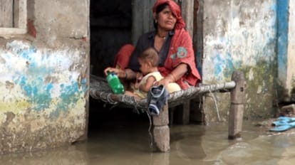 Flood in Bijnor: Car in water, boat on the road, life disrupted due to flood