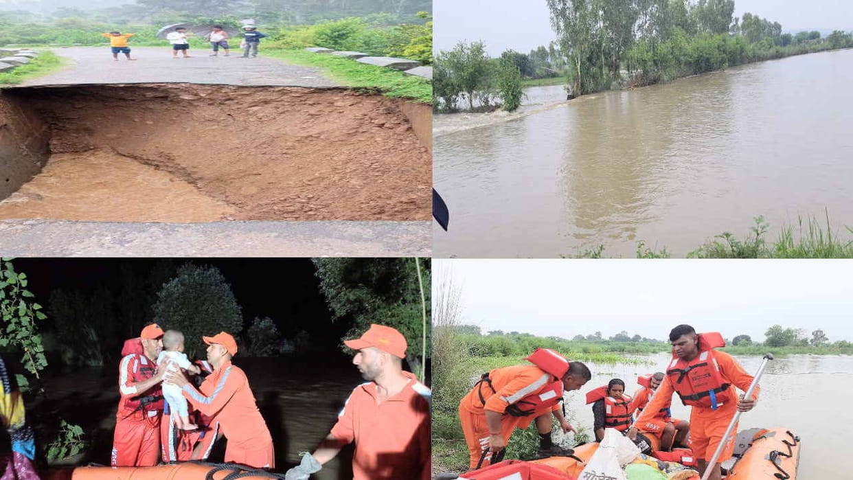 Beas river rescued 55 stranded people, rescue operation lasted for nine hours