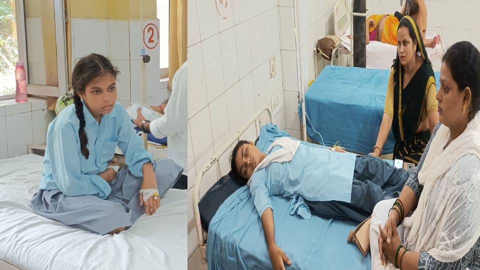 Five girl students fainted due to heat during prayer meeting in Mainpuri