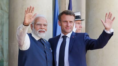 पीएम मोदी और फ्रांस के राष्ट्रपति इमैनुएल मैक्रां