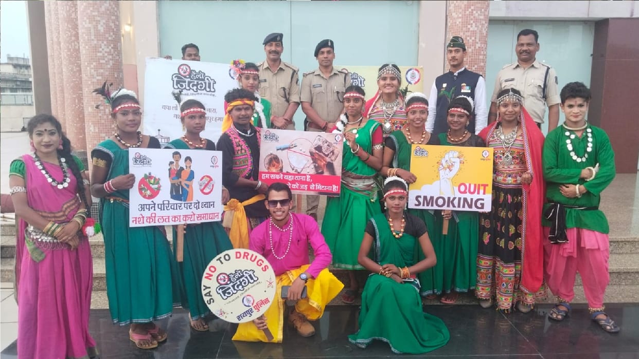 Raipur police launched Hello Zindagi campaign against drug addiction