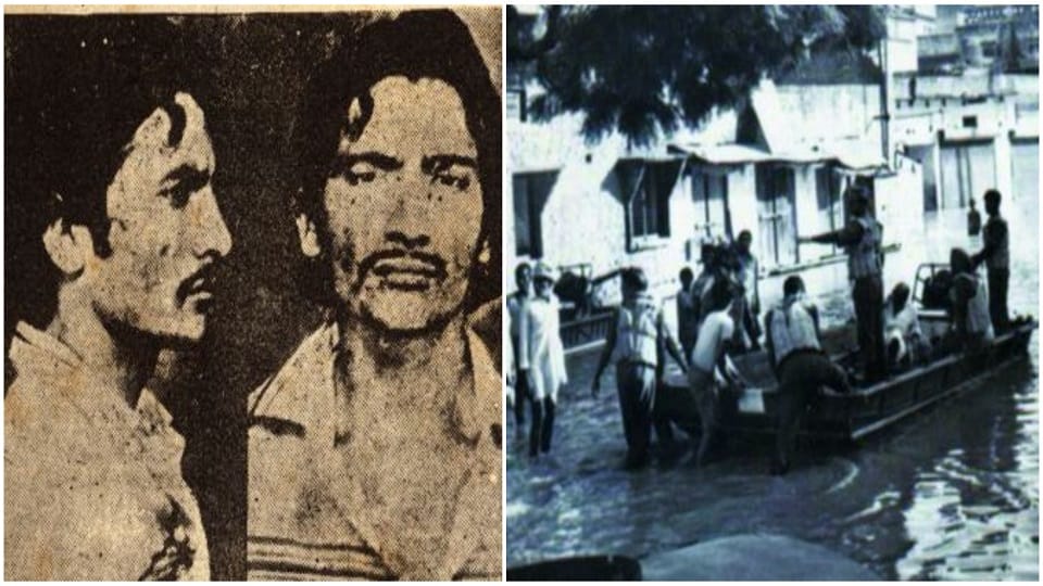 Delhi Police brought Ranga-Billa by steamer flood 1978 in Agra