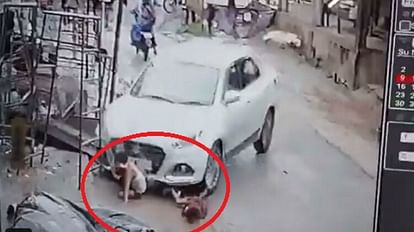 Car ran over three innocent crossing road in Lucknow Police claim Children riding car accident