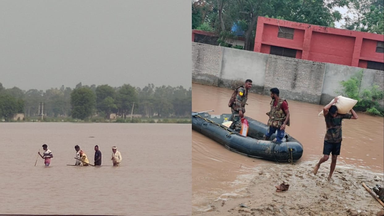 Flood in Haryana: Flood water reached Fatehabad