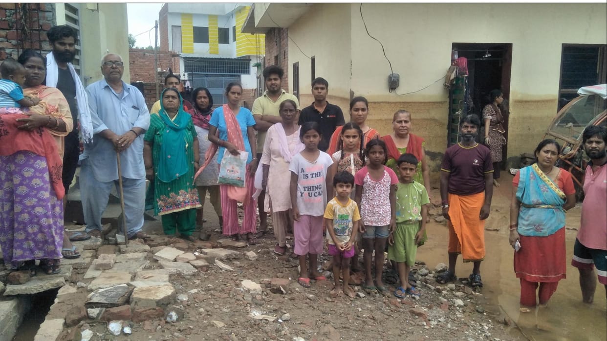 Ambala: Students deprived of going to school due to floods in Tangri river