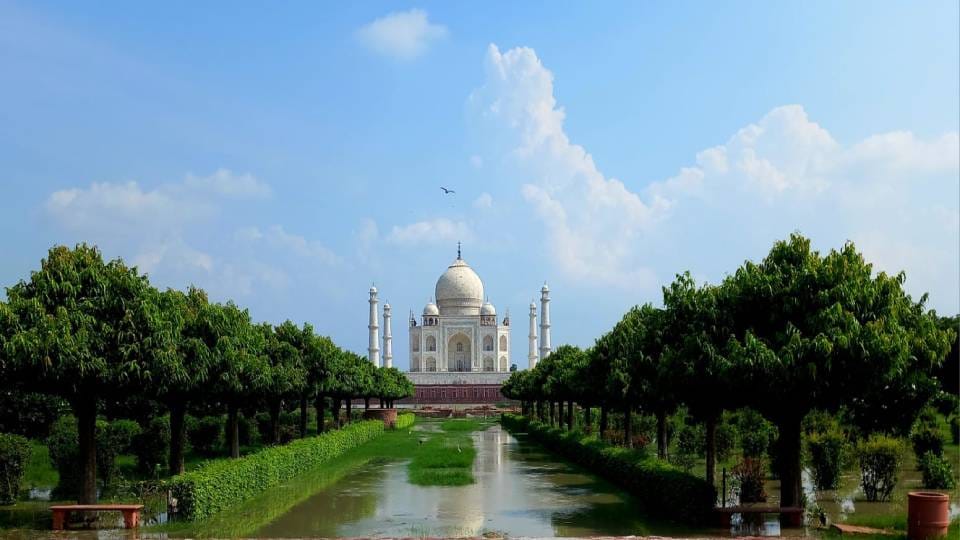 Mehtab Bagh of Taj Mahal flooded in Agra six monuments including Baby Taj closed for tourists