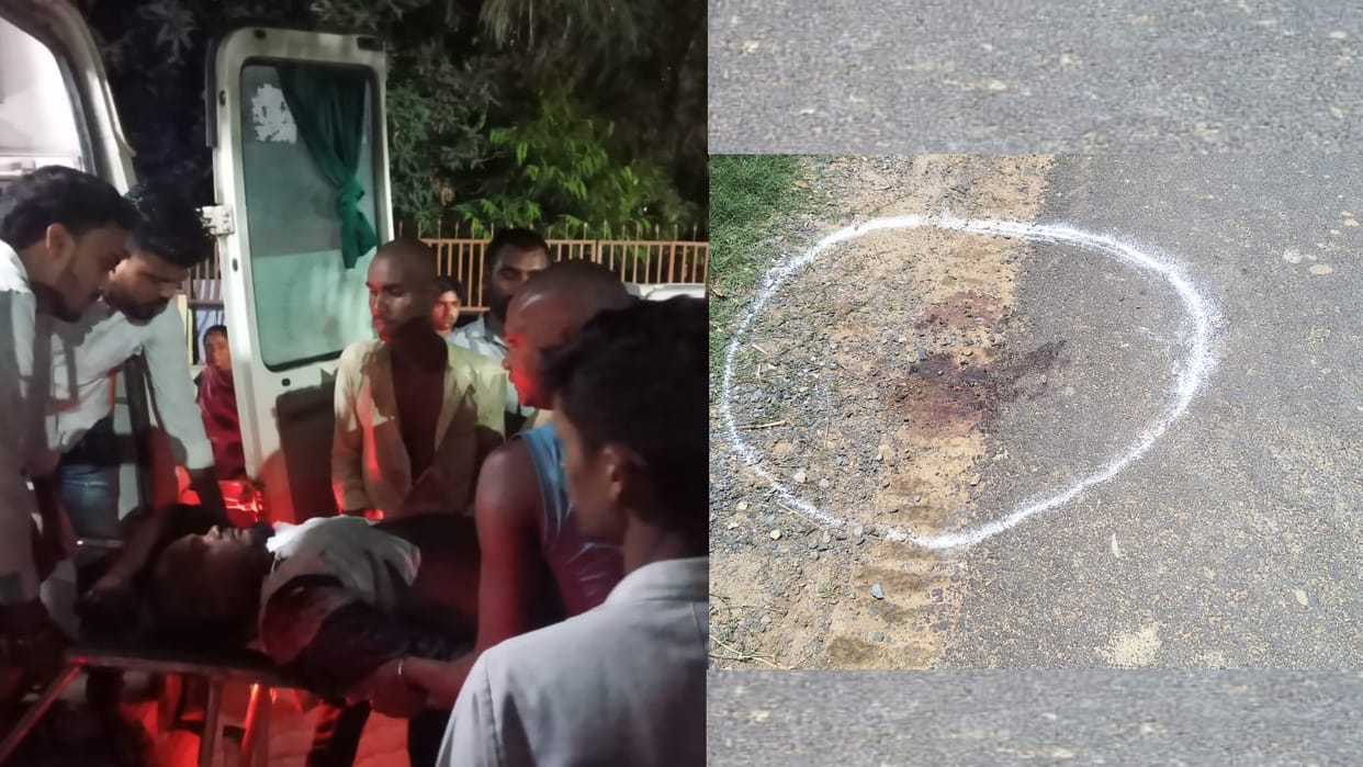Salesman of desi sharab get shot in a thana kshetra in Gonda.