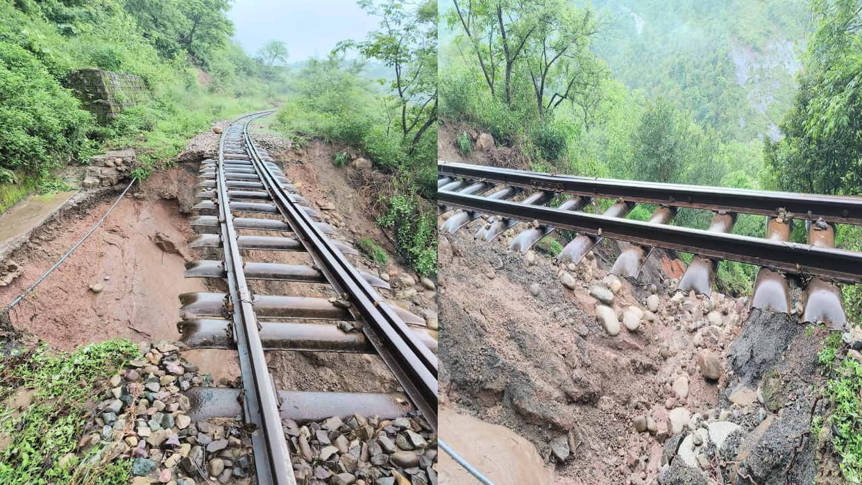 Jogindernagar-Kangra rail service closed, Vande Bharat reached Una two and a half hours late