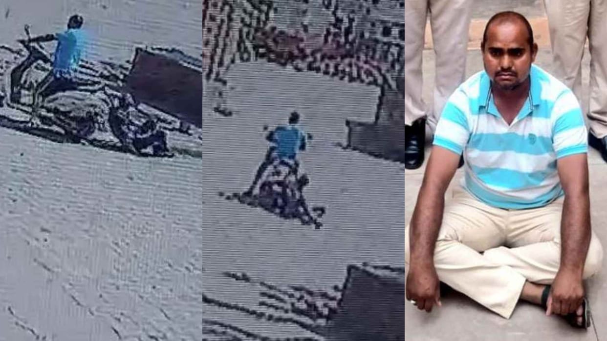 In Nagaur, a government teacher beat up his elder brother, then tied him in a scooter and dragged him