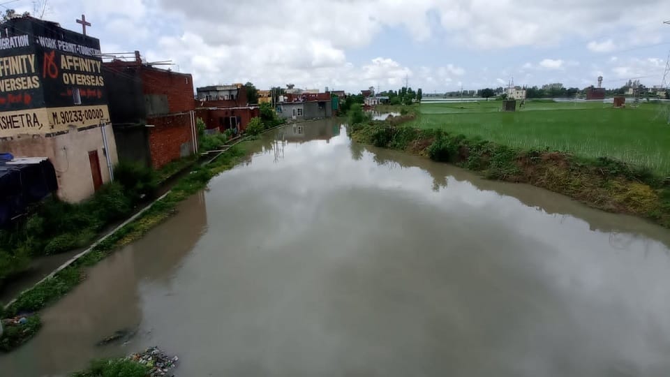 Saraswati river wreaks havoc in Kurukshetra: 13-year-old teenager drowns, minor took animal