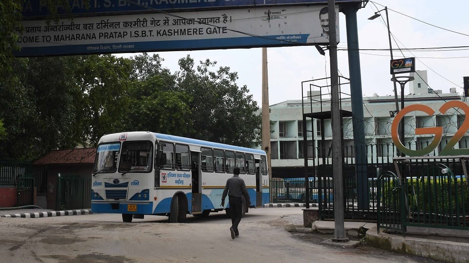 Interstate bus services have started after the opening of Kashmere Gate ISBT